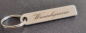 Preview: Schlüsselanhänger mit Gravur personalisiert Wunschtext bei Verlust Edelstahl Text